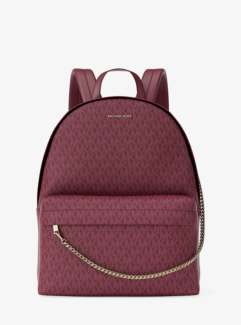 Mochila Slater grande con logotipo exclusivo in CEREZA | Michael Kors