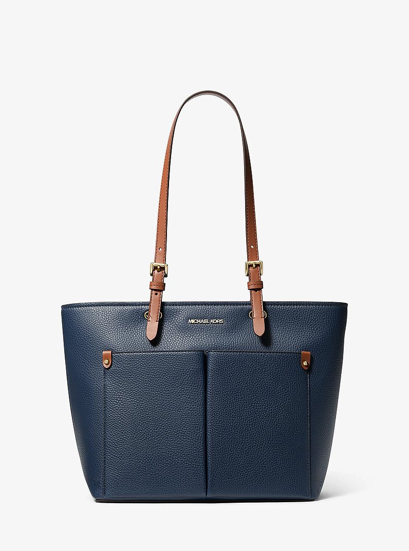 Jet Set Medium Pebbled Leather Pocket Tote Bag | Michael Kors [US]