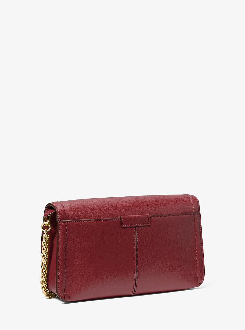 Sac &agrave; &eacute;paule Sonia de taille moyenne en cuir in CERISE FONC&Eacute; | Michael Kors