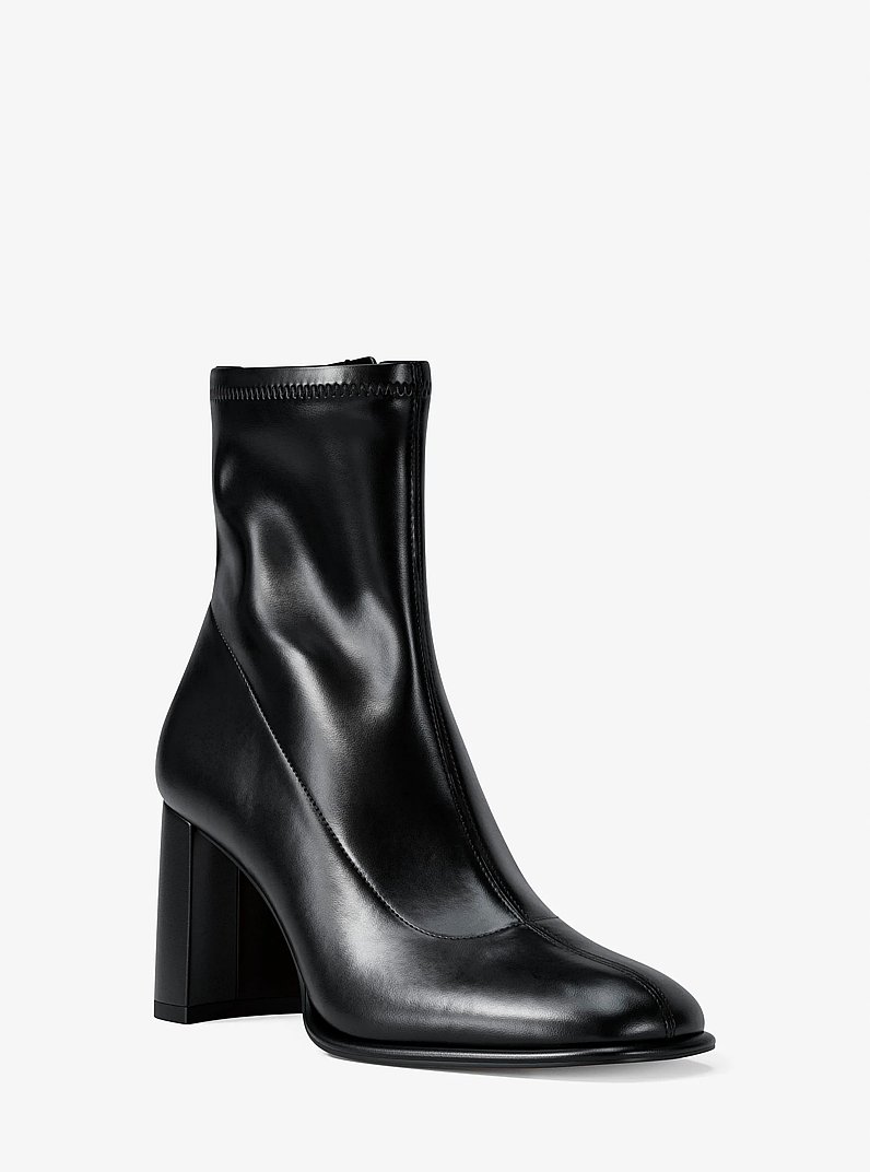 Vienna Block Heel Boot in BLACK | Michael Kors