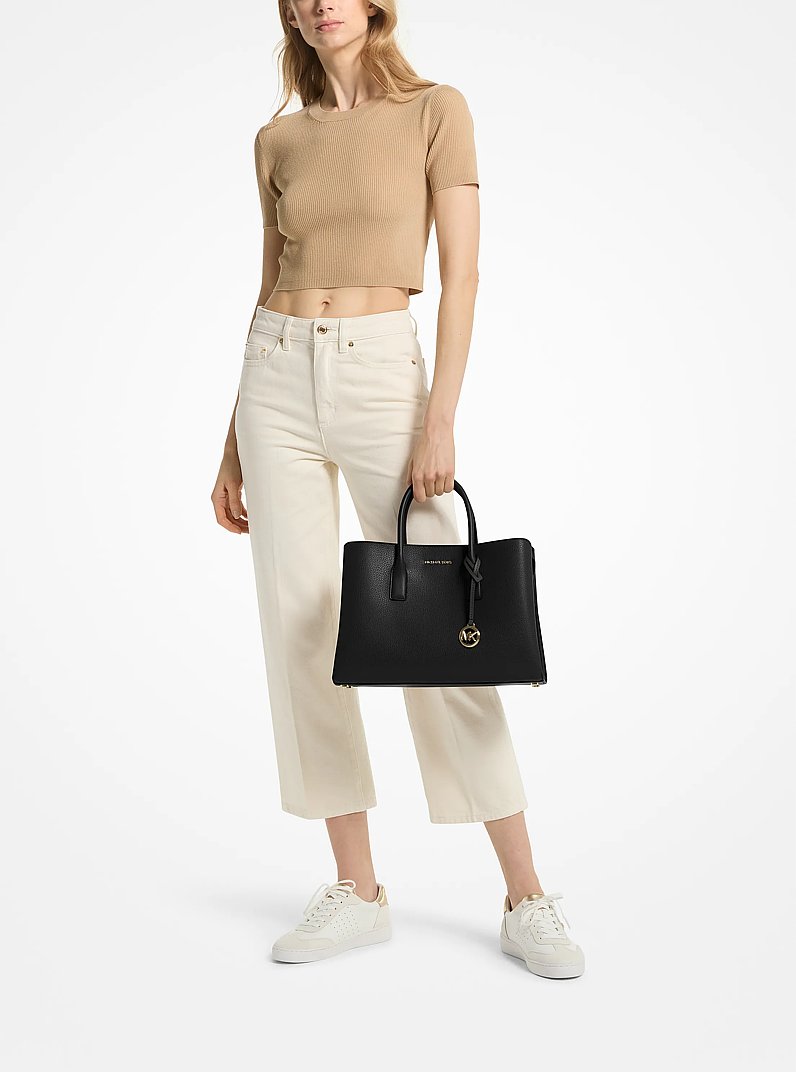 Henkeltasche Ruthie Large aus gekrispeltem Leder
