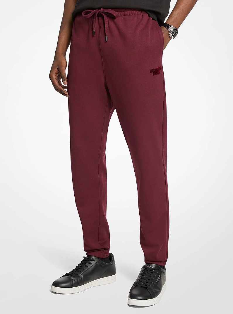 Cotton Blend Jogger in OXBLOOD | Michael Kors