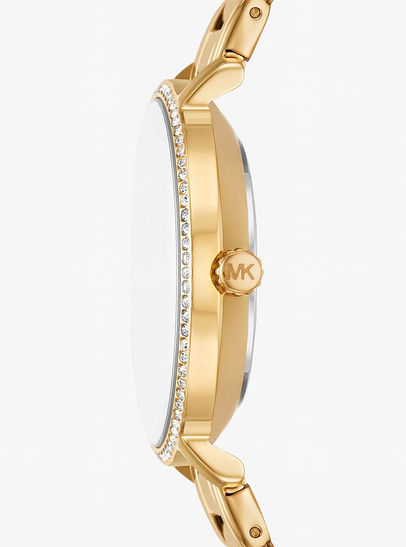 Set regalo orologio Pyper mini e gioielli tonalit&agrave; oro con pav&eacute; in ORO | Michael Kors