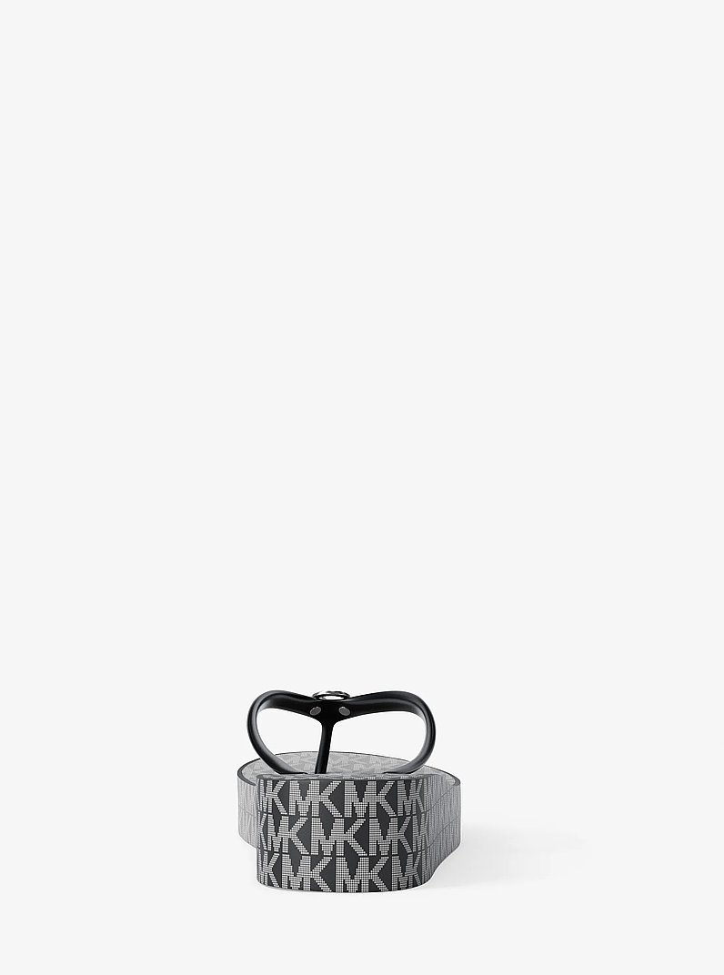Bedford Ombr&eacute; Signature Logo Flip Flops in BLACK | Michael Kors