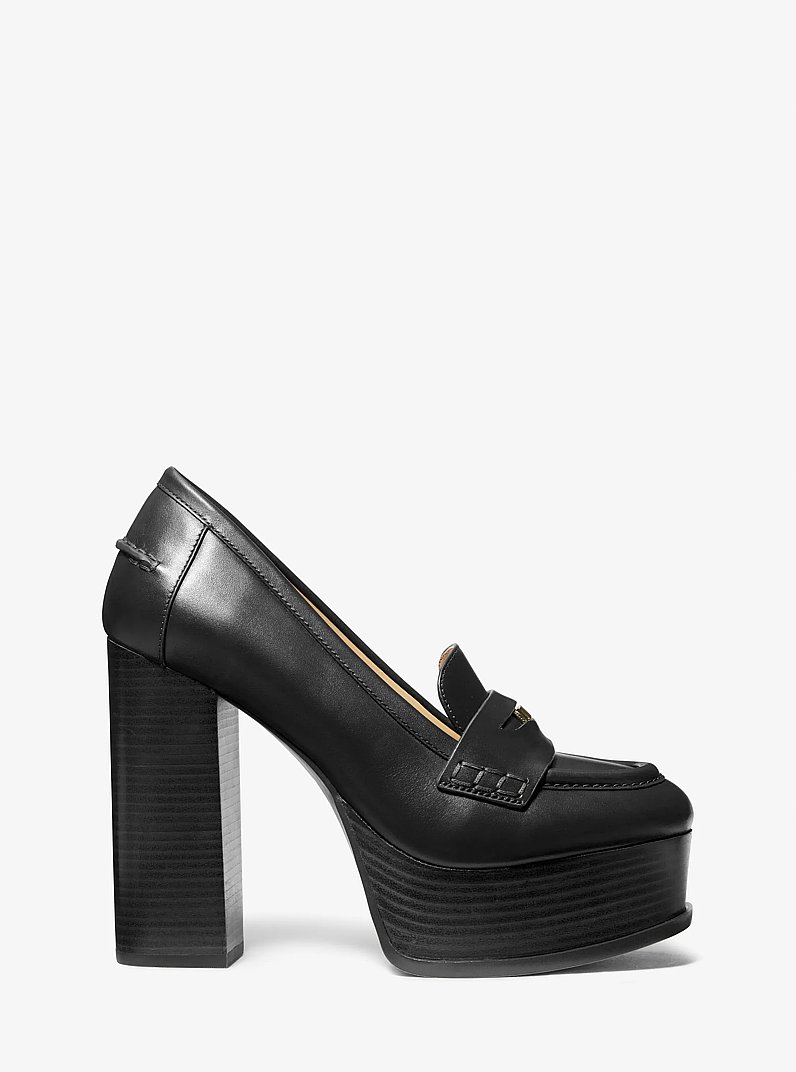 Loafer Eden in pelle con plateau