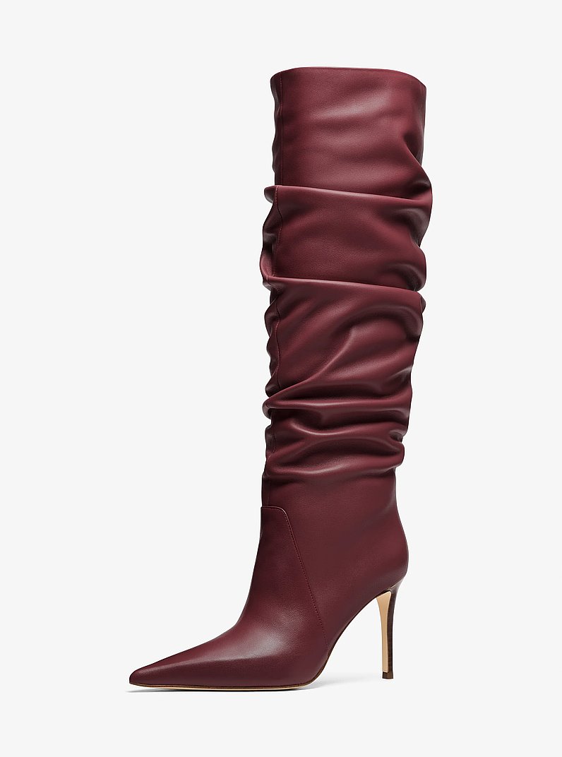 Dawn Leather Boot in OXBLOOD | Michael Kors