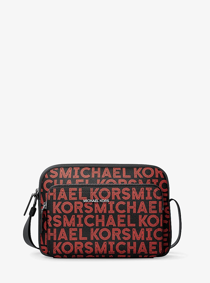 Sac d&rsquo;avion Cooper &agrave; logo graphique in ROUGE VIF | Michael Kors