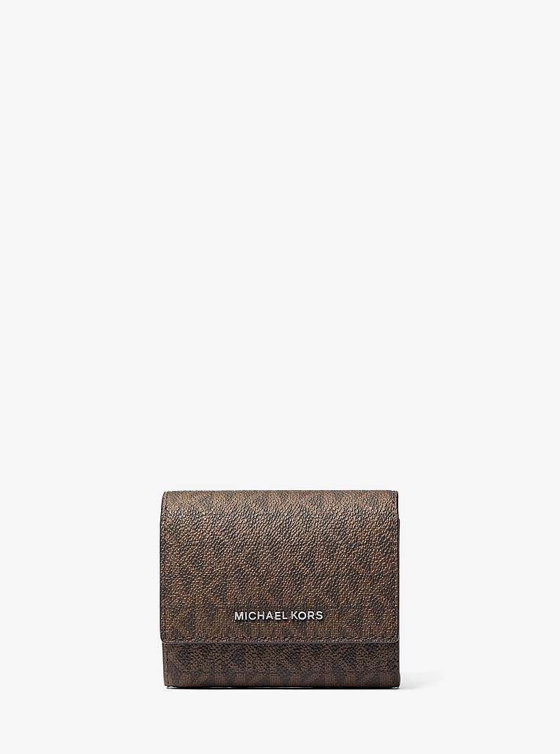 Hudson Signature Logo Wallet in BROWN/LUGGAGE | Michael Kors