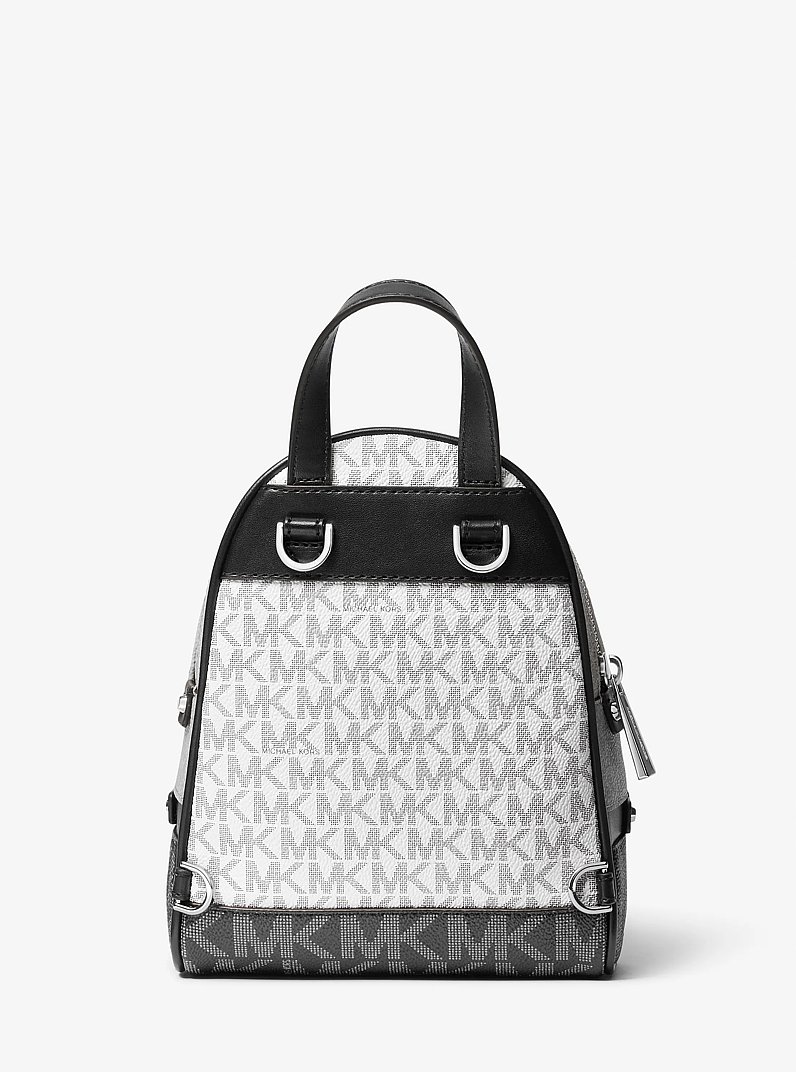Rhea Mini Color-Block Logo Backpack