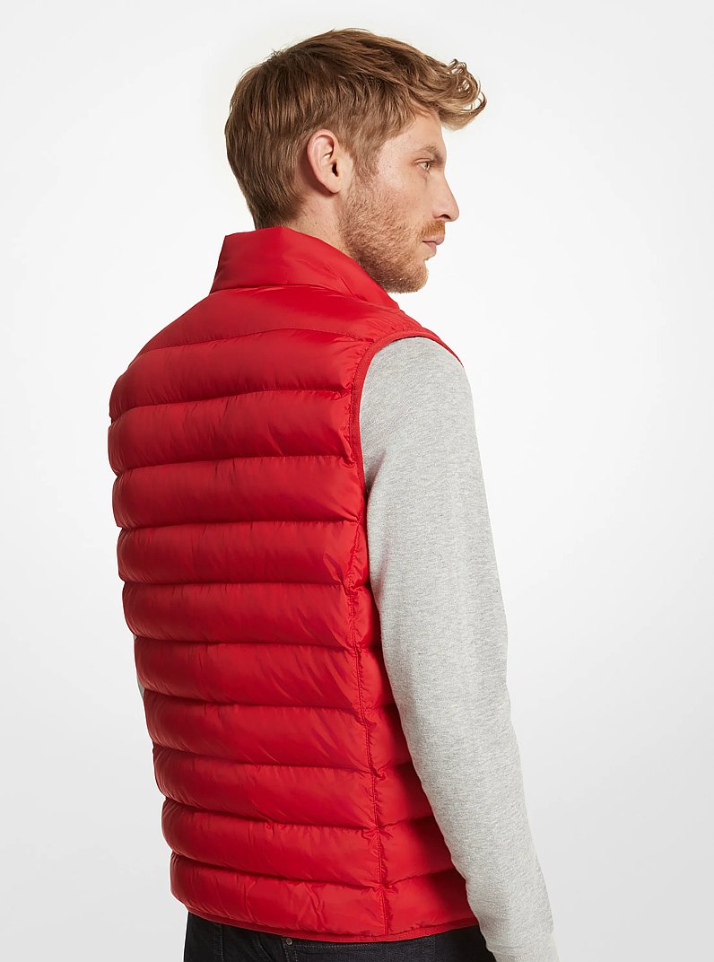 Quilted Puffer Vest in CRIMSON | Michael Kors