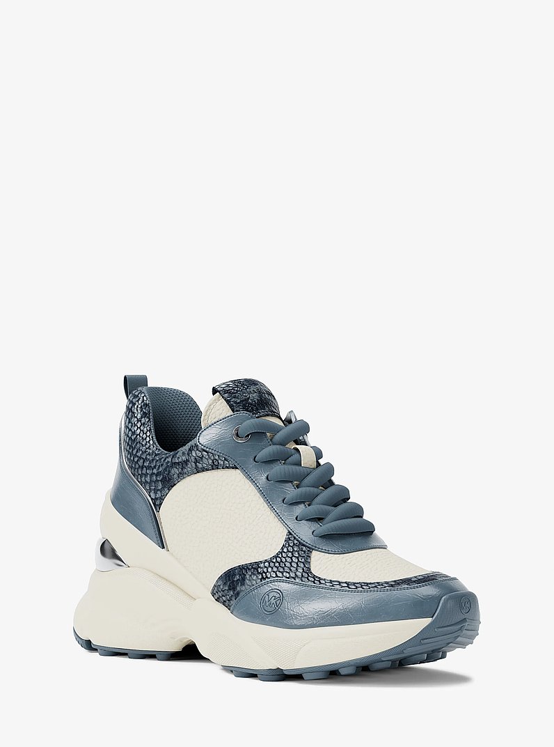 Zapatilla deportiva Katrina con cu&ntilde;a de materiales mixtos in ACIANO | Michael Kors