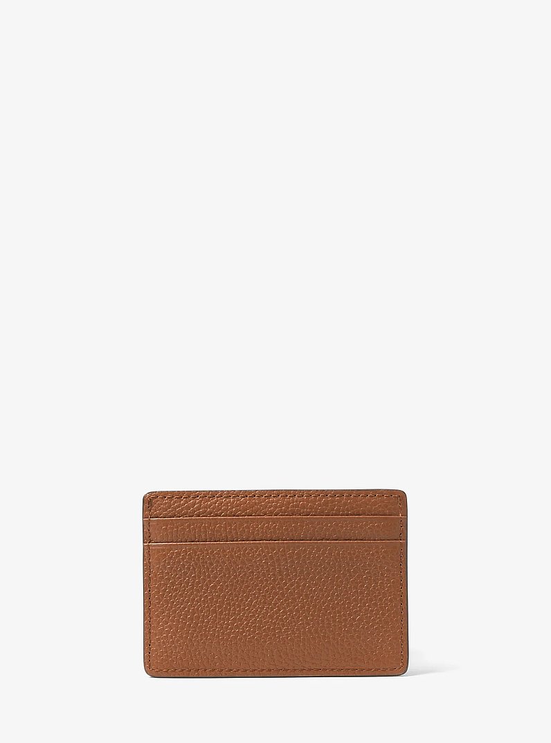 Kartenetui aus gekrispeltem Leder in LUGGAGE | Michael Kors