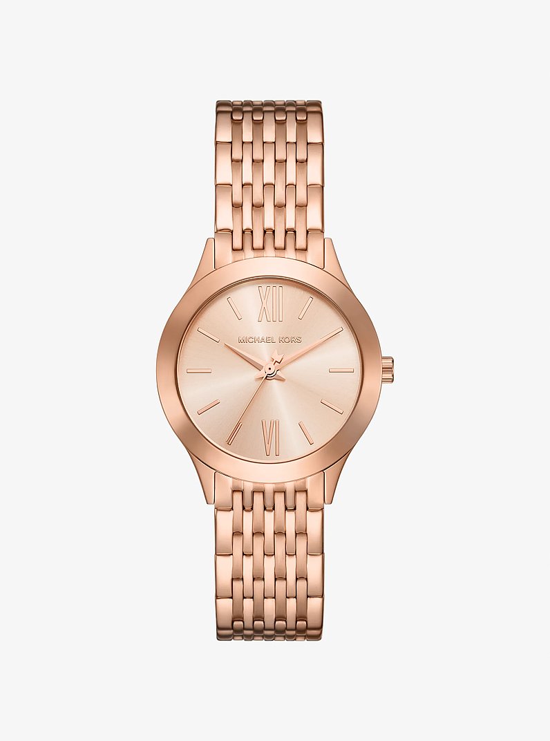 Mini Aspyn Rose Gold-Tone Watch in ROSE GOLD | Michael Kors