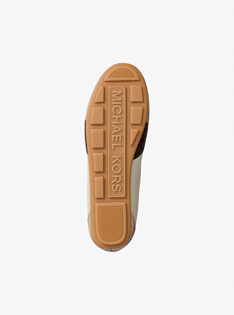Brielle Signature Logo Trim Sneakerina in BROWN MULTI | Michael Kors