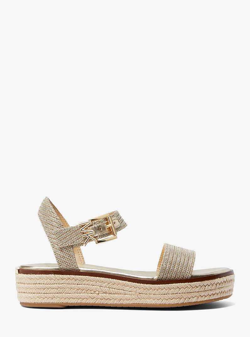 Richie Glitter Chain-Mesh Espadrille