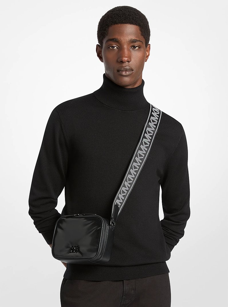 Brooklyn Puffy Crossbody Bag in BLACK | Michael Kors