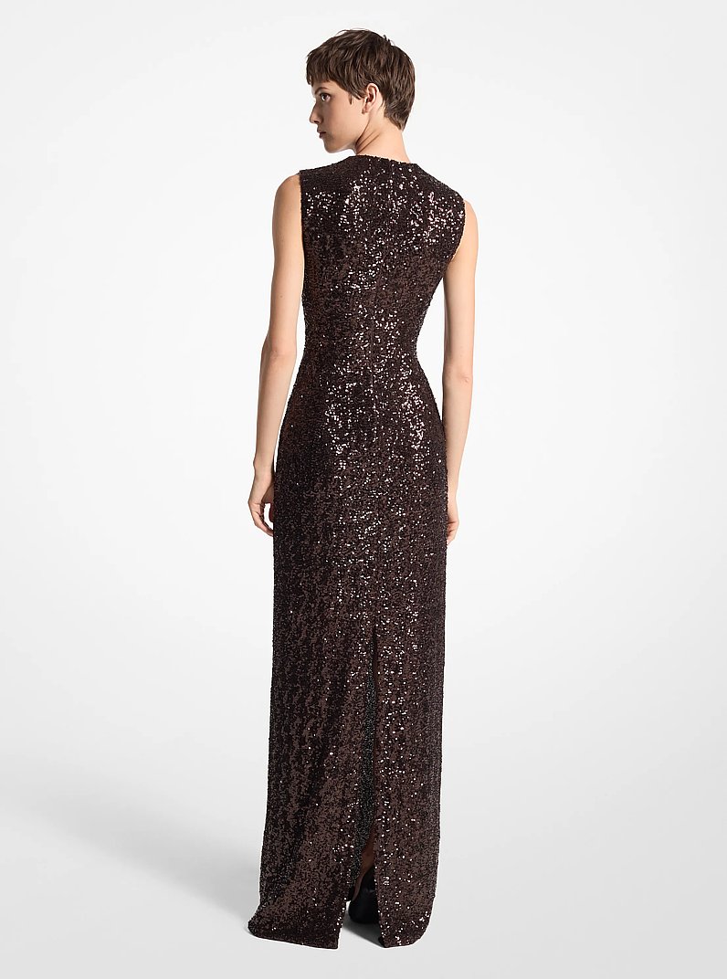 Vestido con lentejuelas in CHOCOLATE | Michael Kors