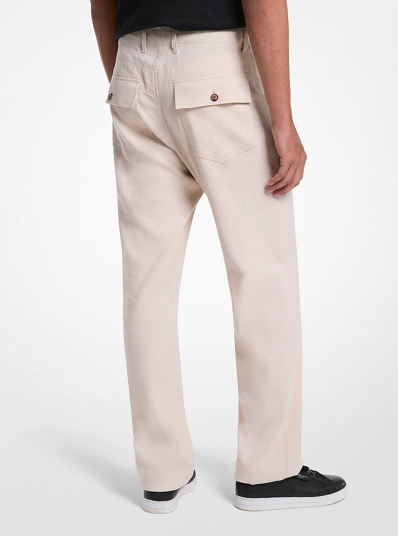 Linen Blend Pants in DUNE | Michael Kors