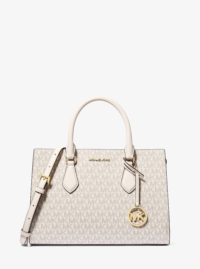 Sheila Medium Logo Satchel in LT CRM MULTI | Michael Kors