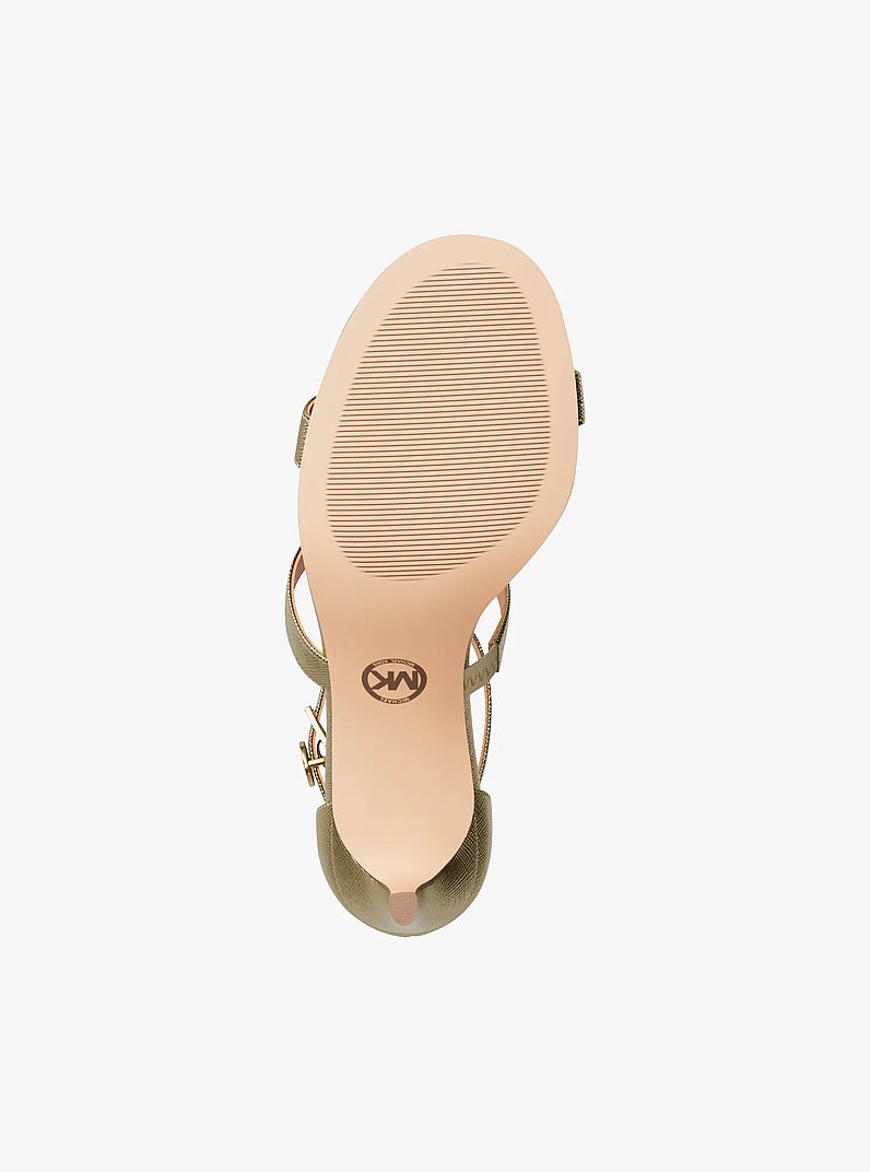 Sandalo Koda metallizzato in ORO PALLIDO | Michael Kors