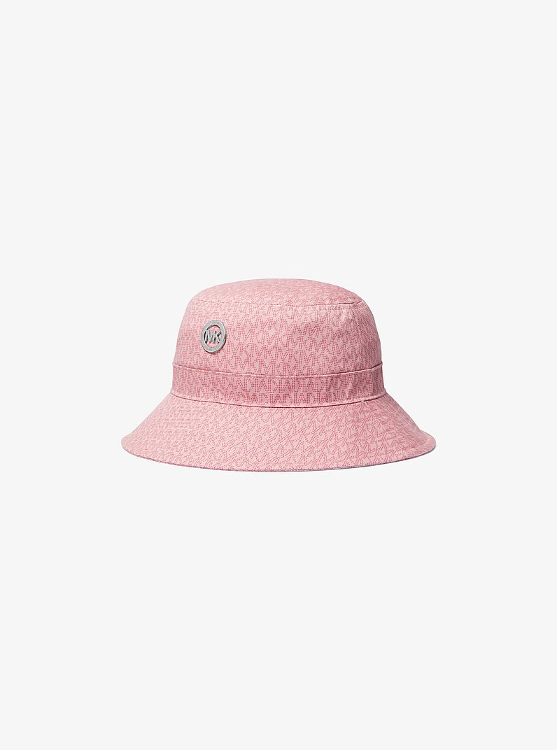 Printed Bucket Hat in PINK | Michael Kors