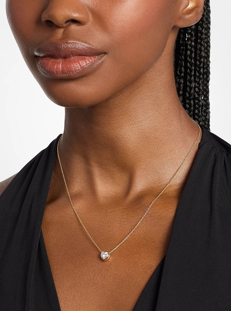Heart Stone Pendant Necklace in GOLD | Michael Kors