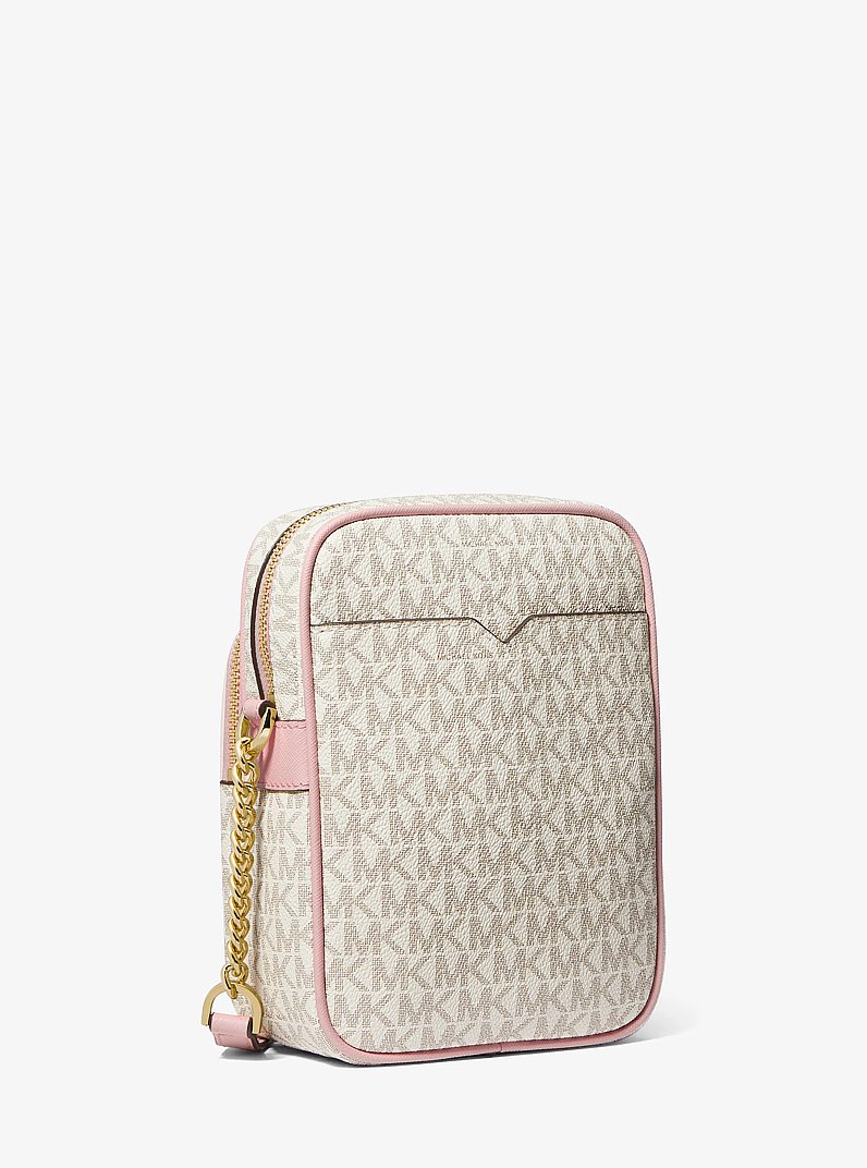 Bandolera Jet Set Travel mediana con logotipo in ROS&Aacute;CEO POLVORIENTO MULTICOLOR | Michael Kors