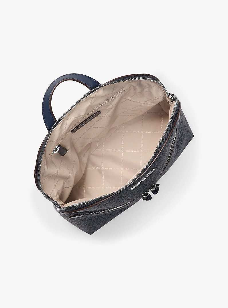 Dallas Medium Signature Logo Backpack in ADMIRAL | Michael Kors