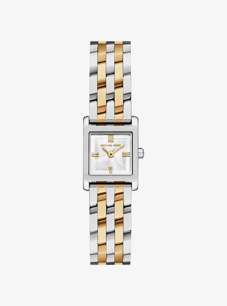 Zweifarbige Mikro-Armbanduhr Georgie in ZWEIFARBIG | Michael Kors
