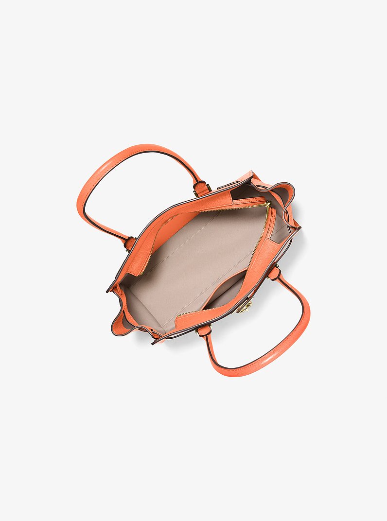 Hamilton Moderne Small Leather Satchel in MIMOSA | Michael Kors