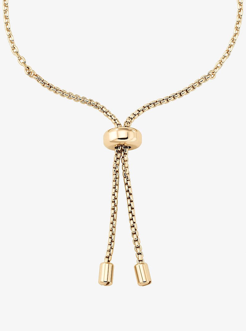 Pav&eacute; Charm Slider Bracelet in GOLD | Michael Kors