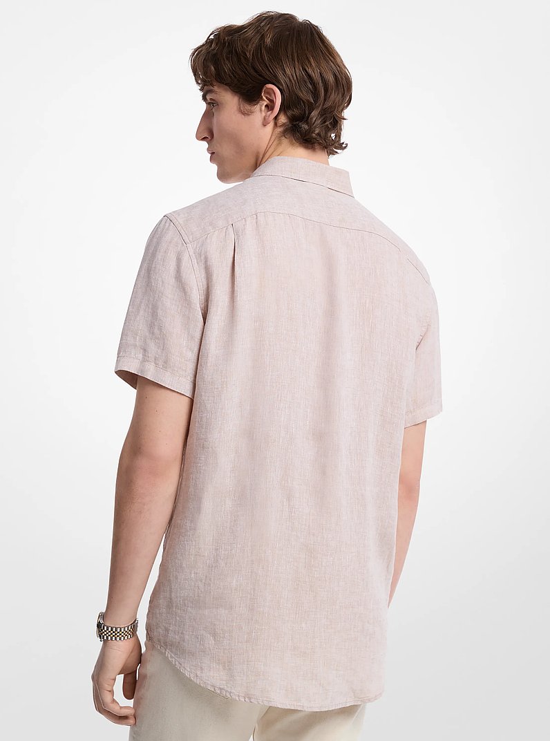 Linen Shirt in KHAKI | Michael Kors