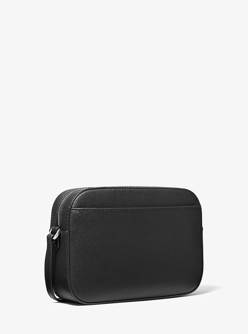 Bolsa cruzada Jet Set grande de piel Saffiano in NEGRO | Michael Kors