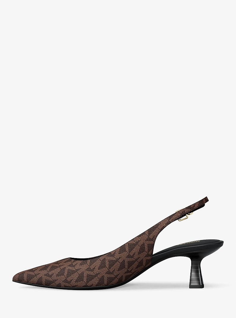 Amali Signature Logo Pump in MARR&Oacute;N | Michael Kors