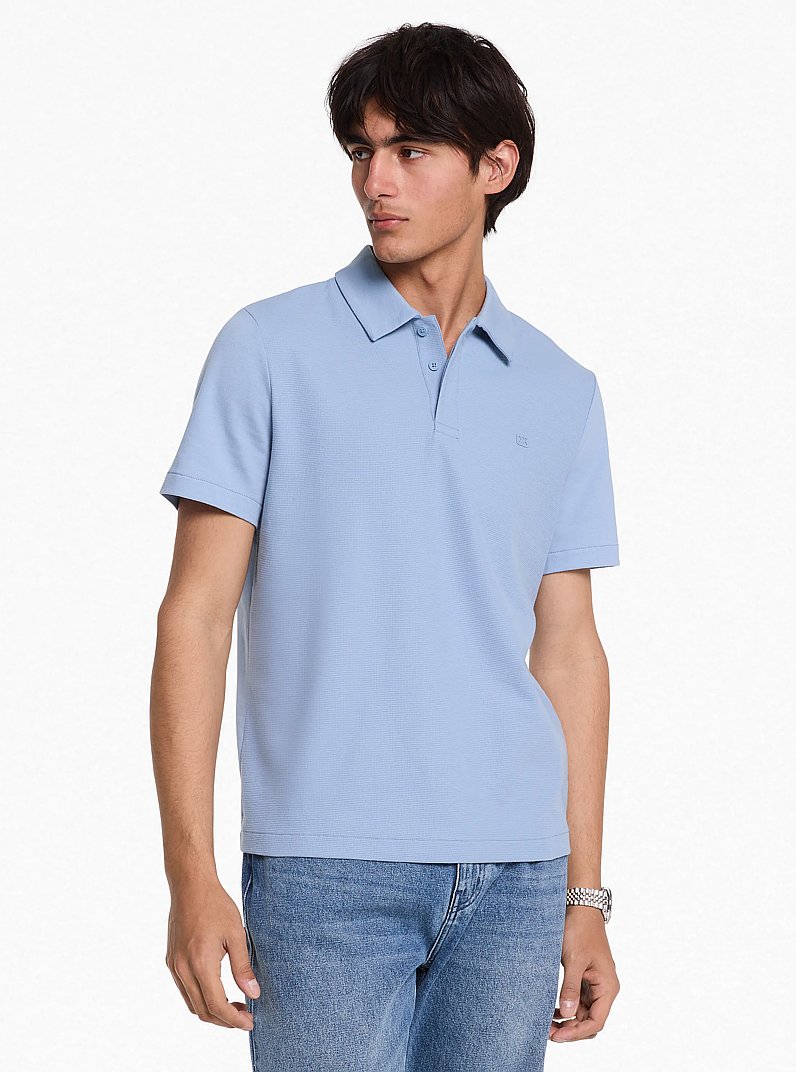 Polo en piqu&eacute; de coton extensible in CHAMBRAI | Michael Kors