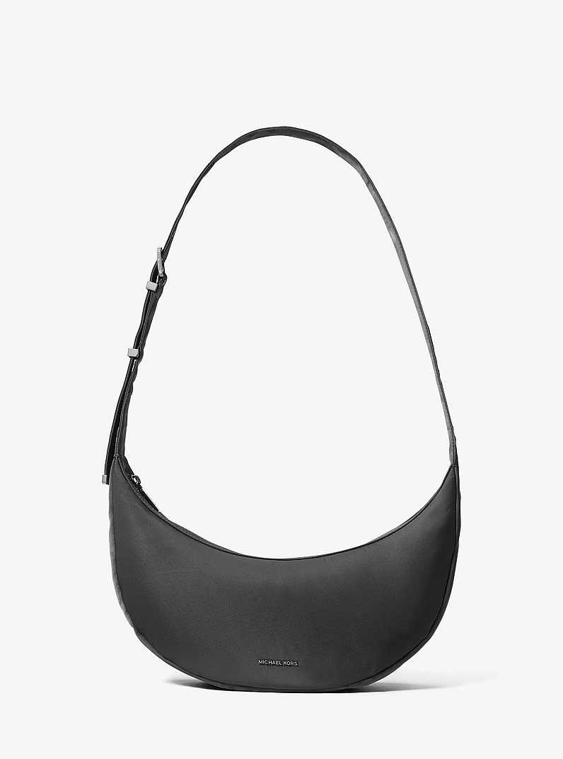 Avra Medium Nylon Crossbody Bag in BLACK | Michael Kors
