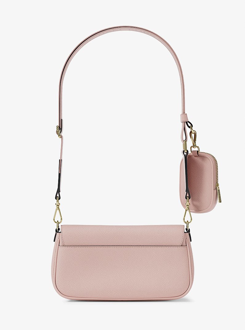 Jet Set Travel Small Pebbled Leather Crossbody Bag With Pouch in POWDER BLUSH | Michael Kors