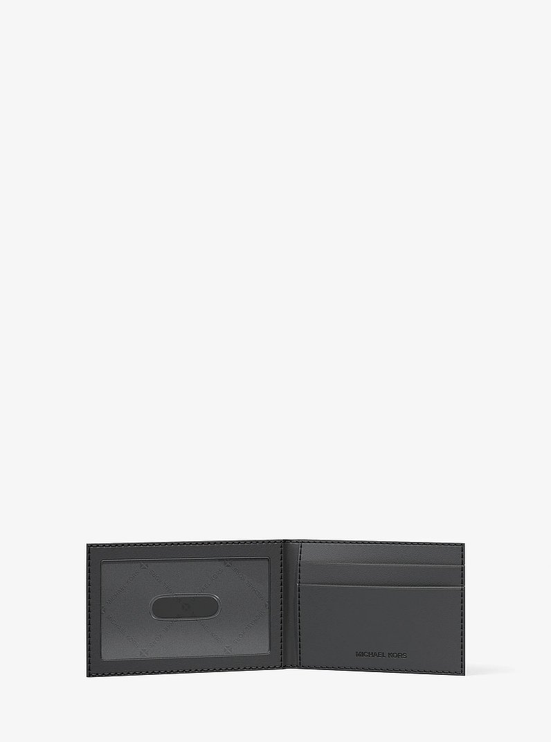 Harrison Logo Billfold Wallet With Passcase in STORM | Michael Kors