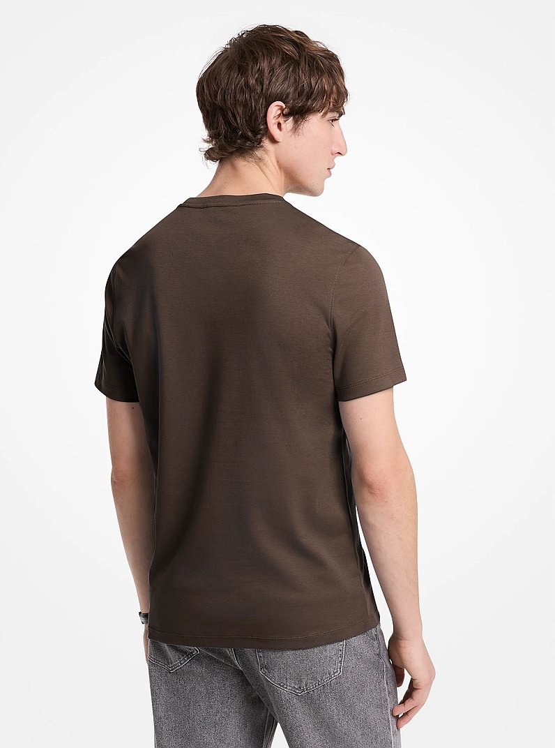 T-shirt en coton in CHOCOLAT | Michael Kors