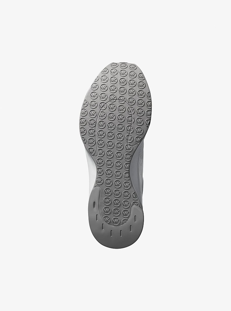 Thea Mixed-Media Trainer in OPTIC WHITE | Michael Kors