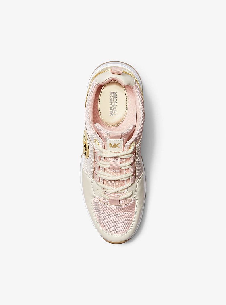 Cosmo Canvas Trainer in PWD BLSH MLT | Michael Kors