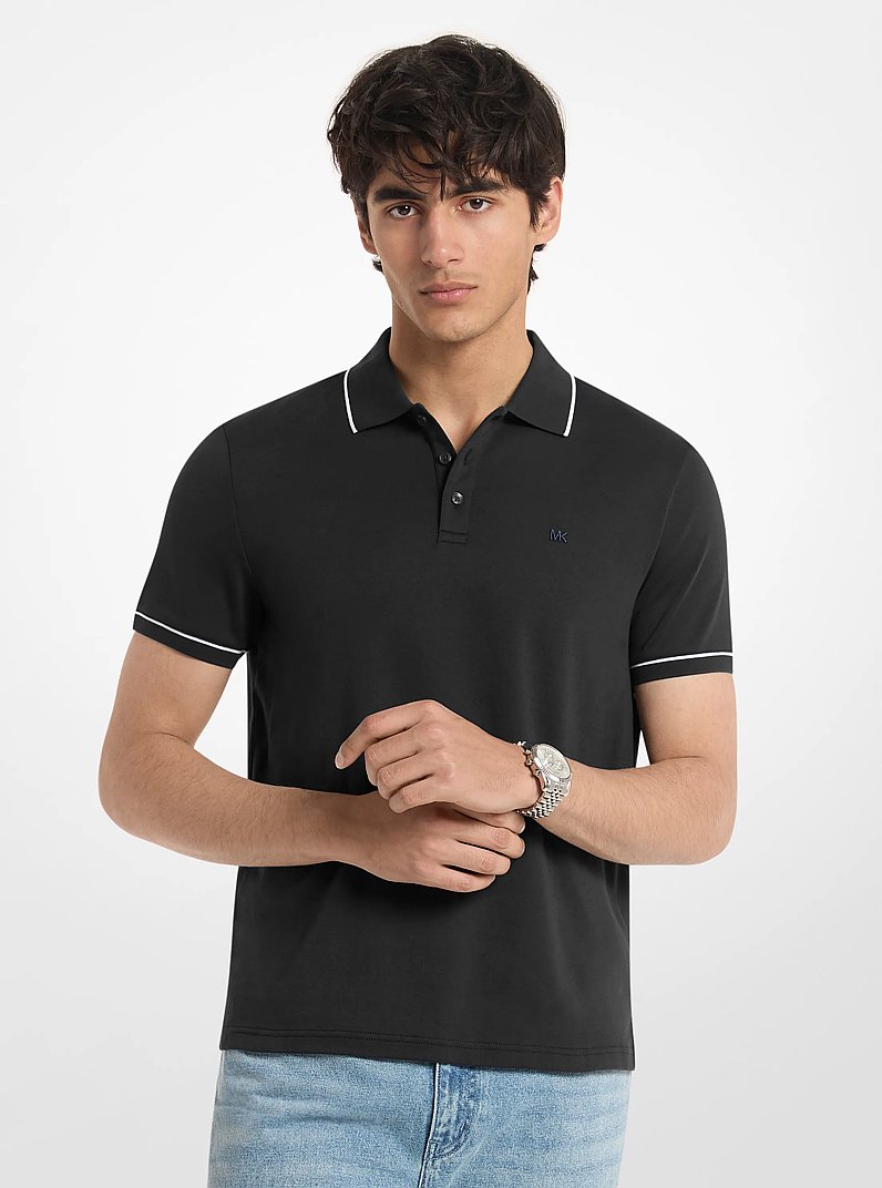 Polo in cotone in NERO | Michael Kors