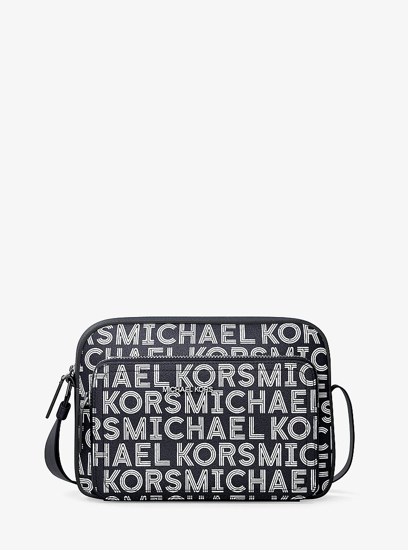 Cooper Graphic Logo Flight Bag in BRIGHT WHT | Michael Kors