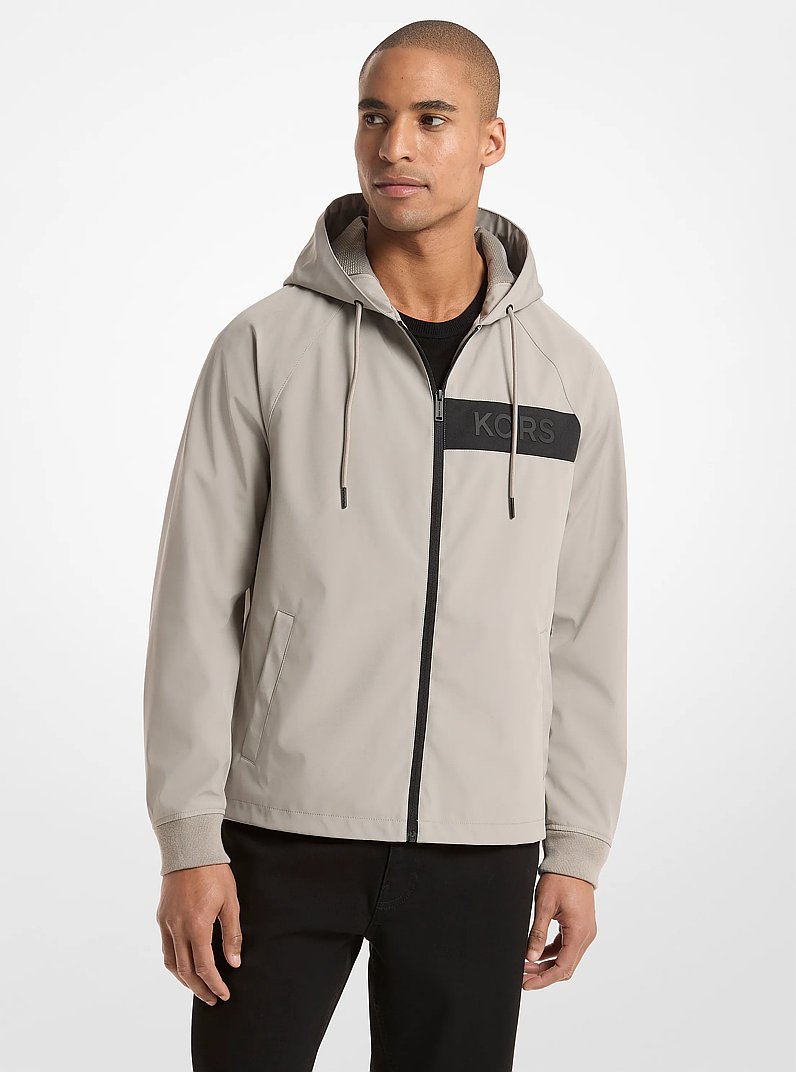 KORS Windbreaker Jacket in PEARL GREY | Michael Kors