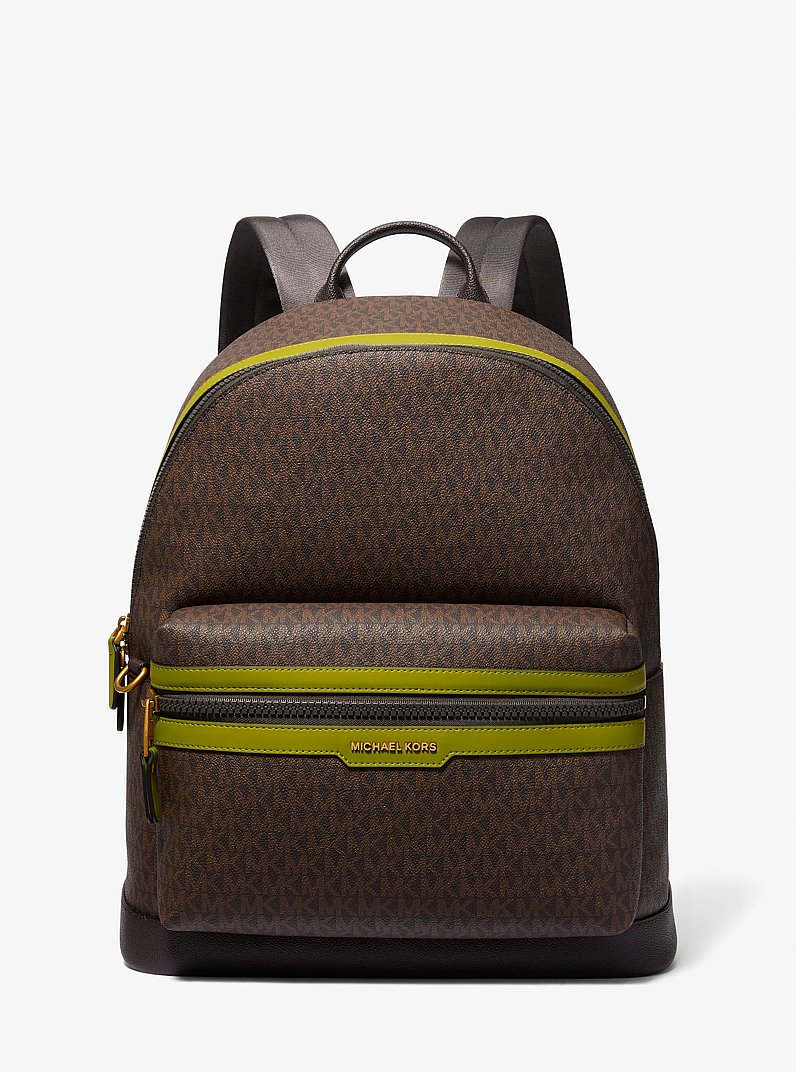 Hudson Signature Logo Backpack in MEADOW GREEN | Michael Kors