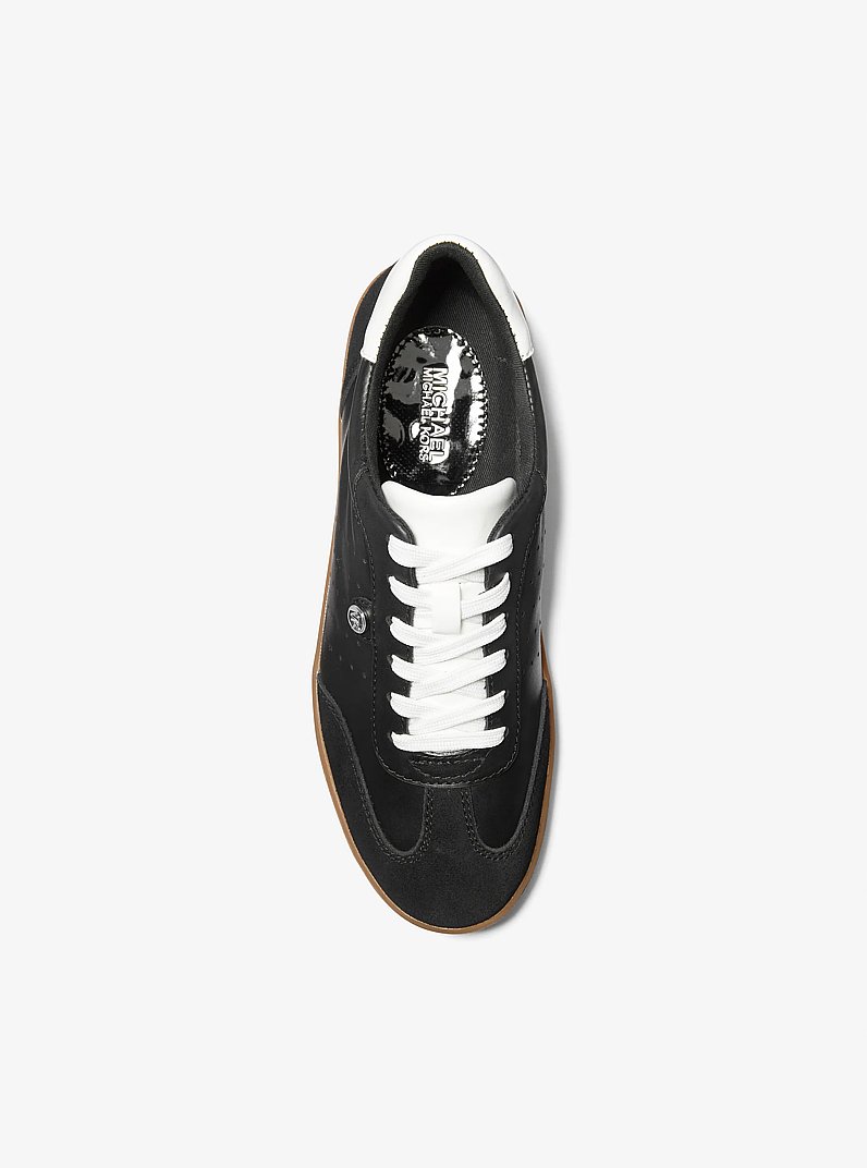Scotty Leather Sneaker in BLACK | Michael Kors