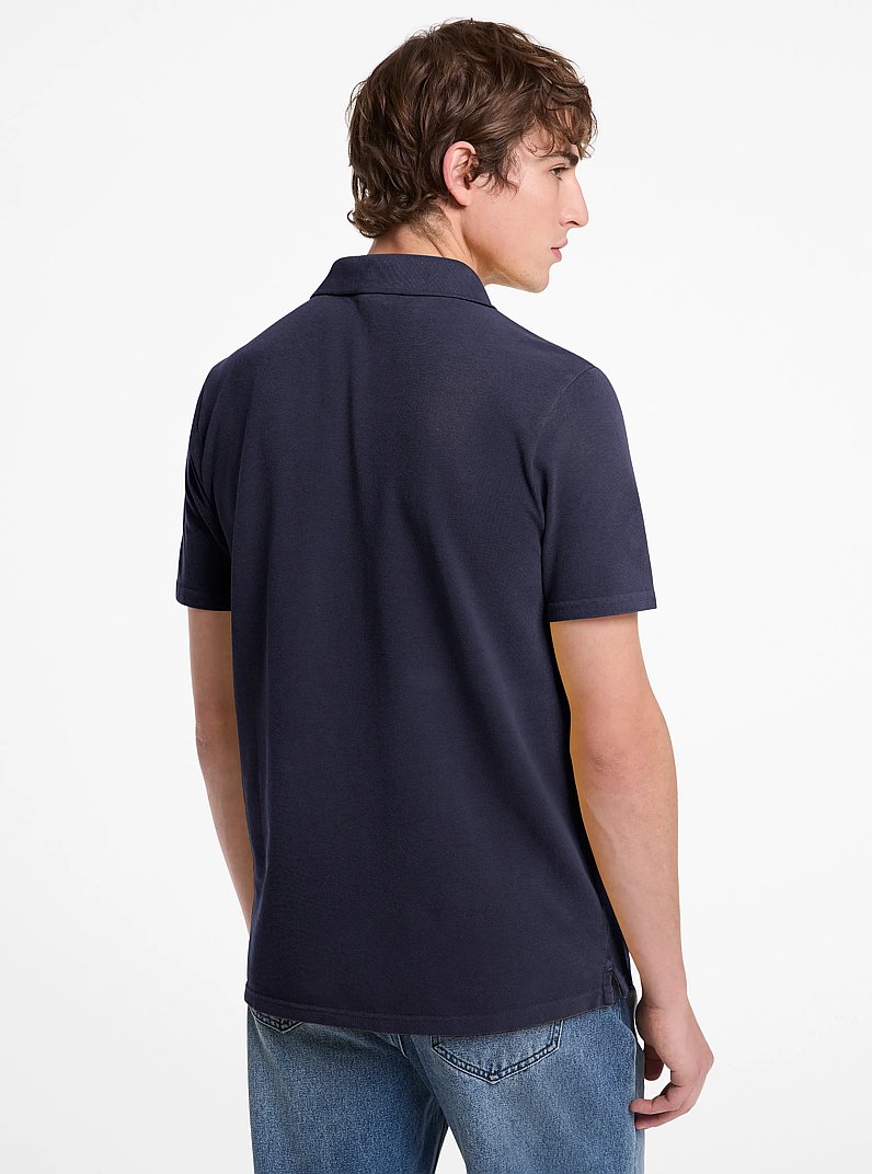 Polo en piqu&eacute; de coton in MINUIT | Michael Kors