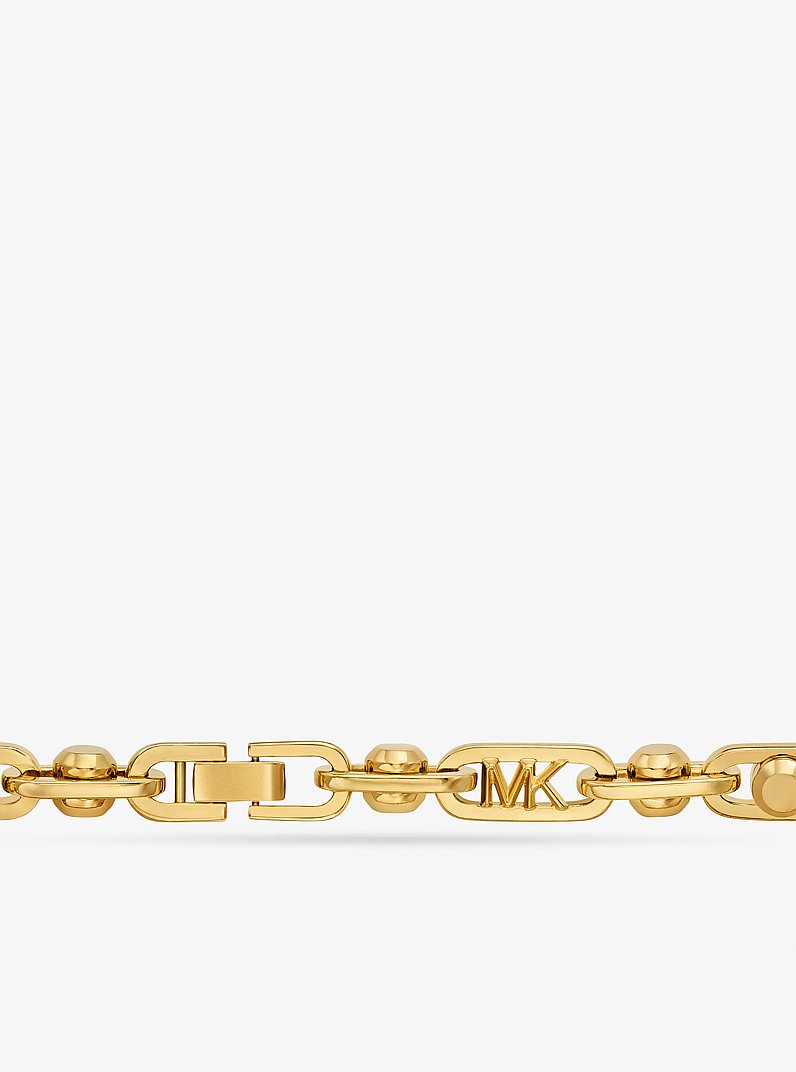 Naszyjnik Astor z mosiężnego łańcuszka z dużymi ogniwami pokrytego metalem szlachetnym in ZŁOTY | Michael Kors