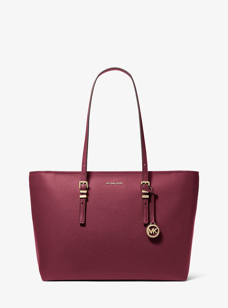 Quinn Large Pebbled Leather Tote Bag in MULBERRY | Michael Kors