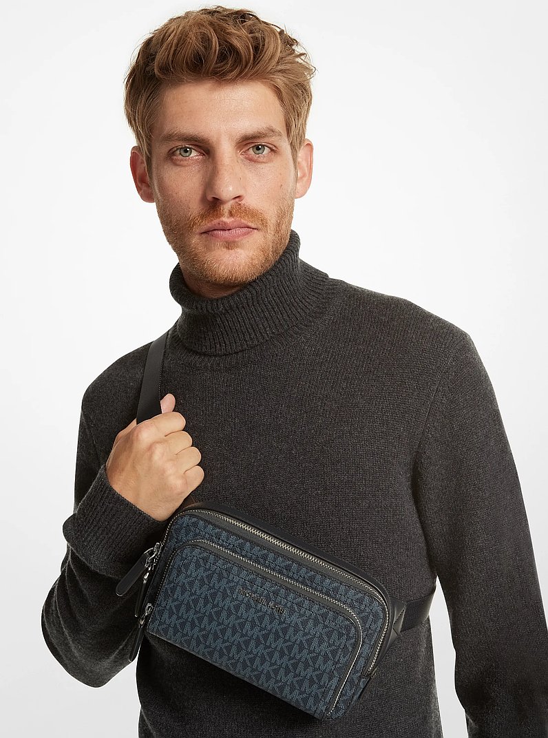 Hudson Logo Sling Pack in ADMRL/PLBLUE | Michael Kors